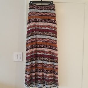 Missoni-esque knit maxi skirt